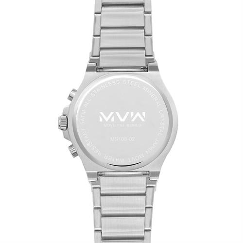 Đồng hồ MVW Sport 43 mm Nam MS108-02 Màu Bạc