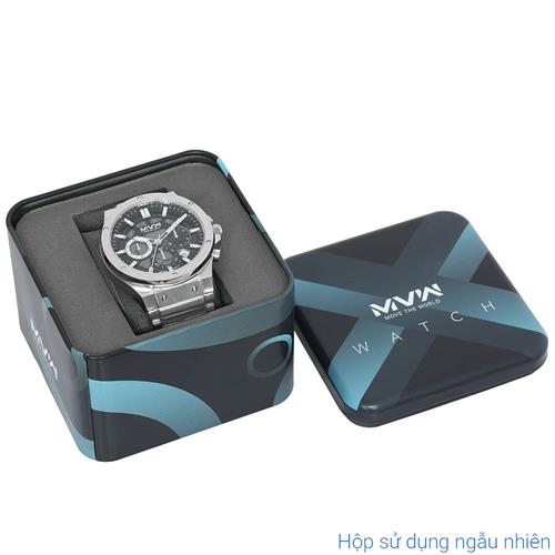Đồng hồ MVW Sport 43 mm Nam MS108-02 Màu Bạc