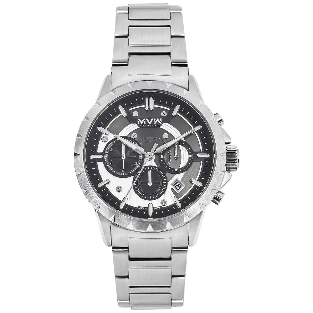 Đồng hồ MVW Sport 44.5 mm Nam MS109-01 Màu Bạc