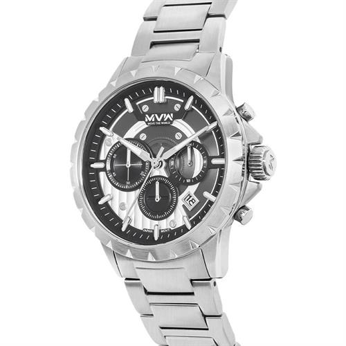 Đồng hồ MVW Sport 44.5 mm Nam MS109-01 Màu Bạc