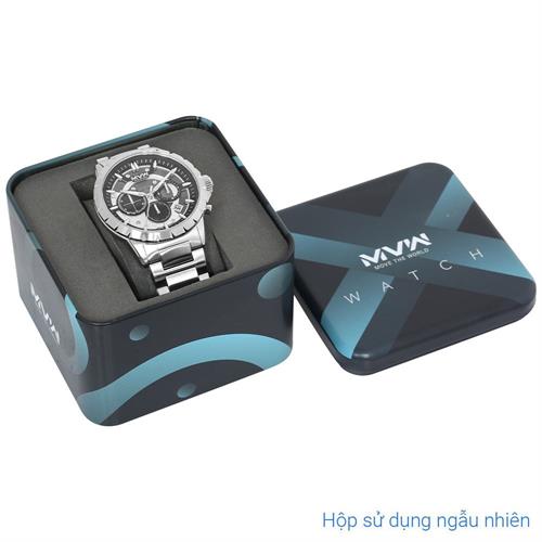 Đồng hồ MVW Sport 44.5 mm Nam MS109-01 Màu Bạc