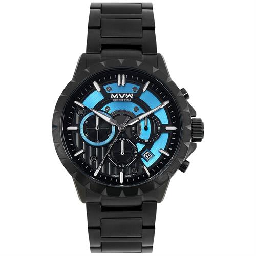 Đồng hồ MVW Sport 44.5 mm Nam MS109-02 Màu Đen