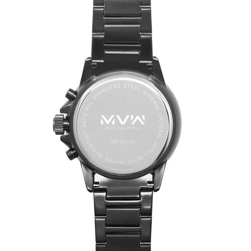 Đồng hồ MVW Sport 44.5 mm Nam MS109-02 Màu Đen