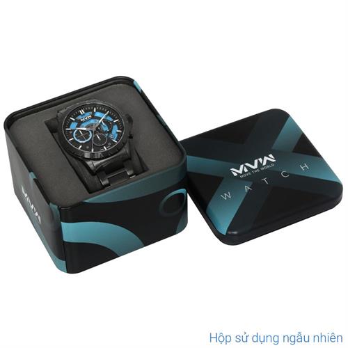 Đồng hồ MVW Sport 44.5 mm Nam MS109-02 Màu Đen