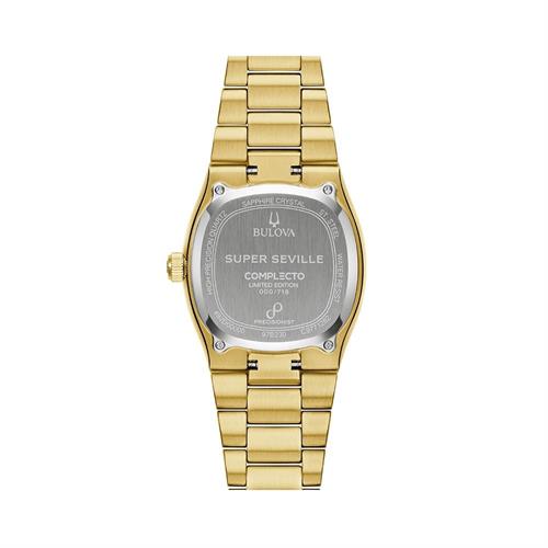 Đồng hồ Bulova Complecto Super Seville Limited 38 mm Unisex 97B230 Màu Vàng
