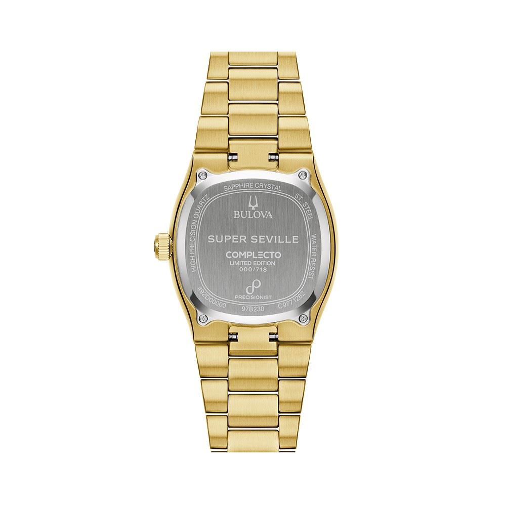 Đồng hồ Bulova Complecto Super Seville Limited 38 mm Unisex 97B230 Màu Vàng