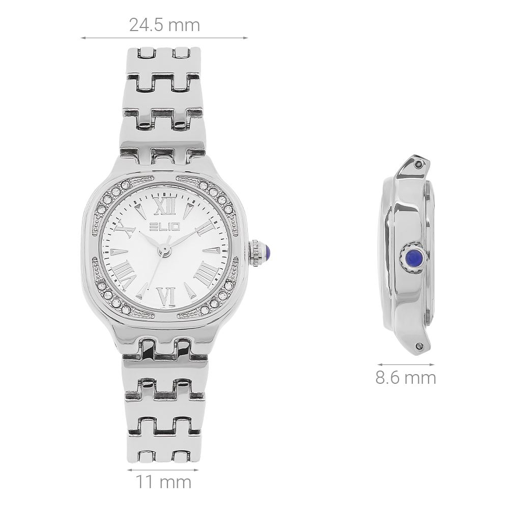 Đồng hồ Elio Elegant Lady 24.5 mm Nữ ES218-02 Màu Bạc