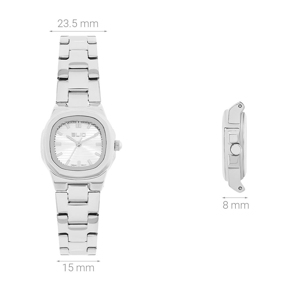 Đồng hồ Elio Elegant Lady 23.5 mm Nữ ES221-01 Màu Bạc