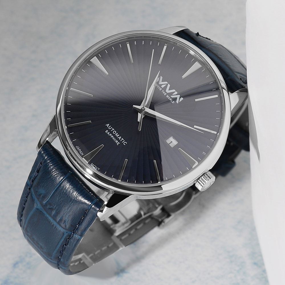 Đồng hồ MVW 42 mm Nam MLA094-02 Màu Xanh