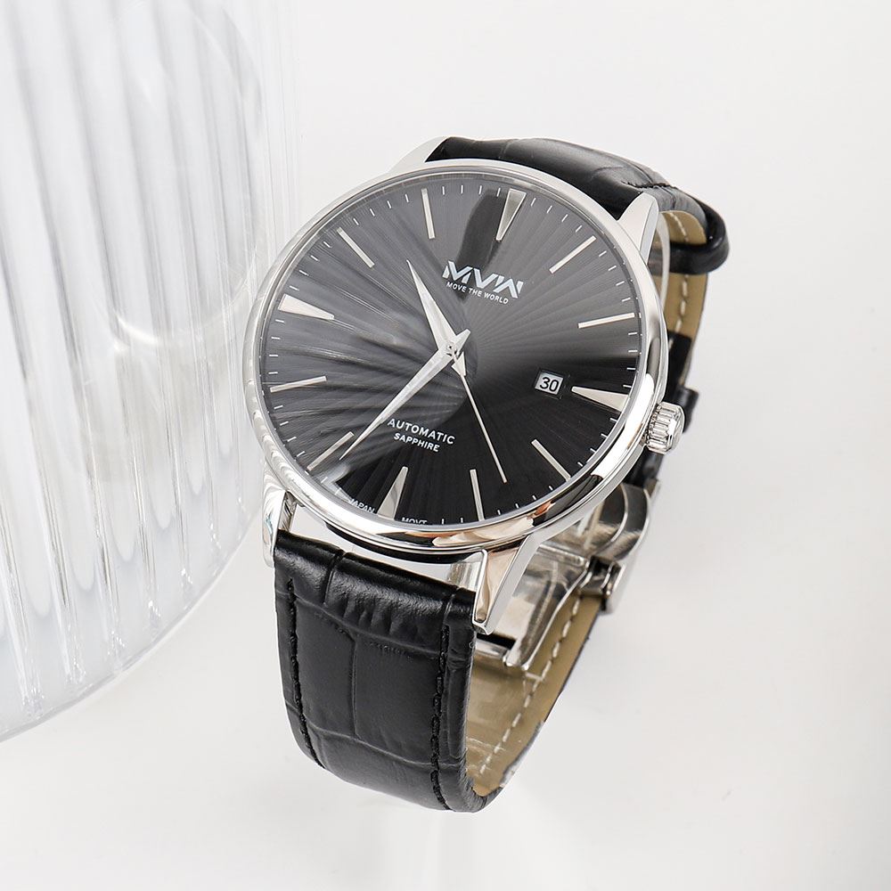 Đồng hồ MVW 42 mm Nam MLA094-03 Màu Đen