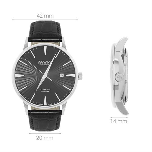 Đồng hồ MVW 42 mm Nam MLA094-03 Màu Đen