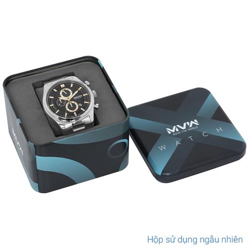 Đồng hồ MVW Sport 43 mm Nam MS106-01 Màu Bạc