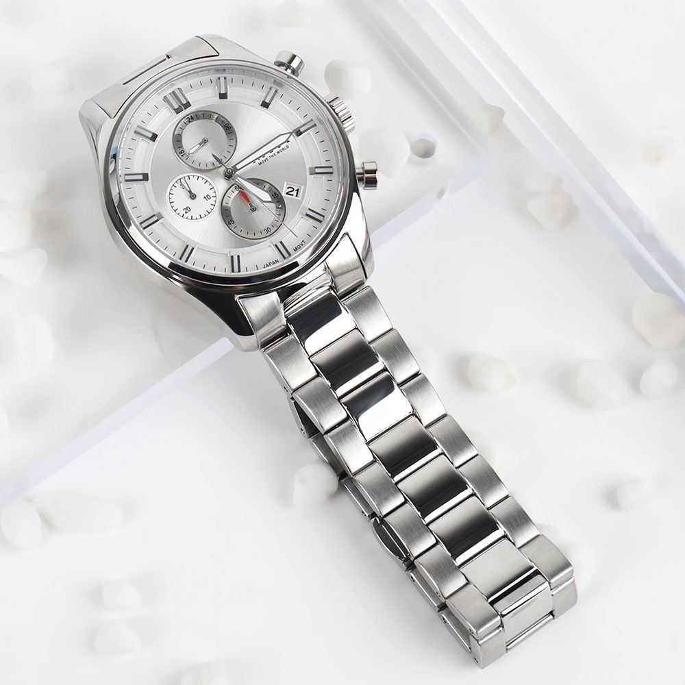 Đồng hồ MVW Sport 43 mm Nam MS106-02 Màu Bạc