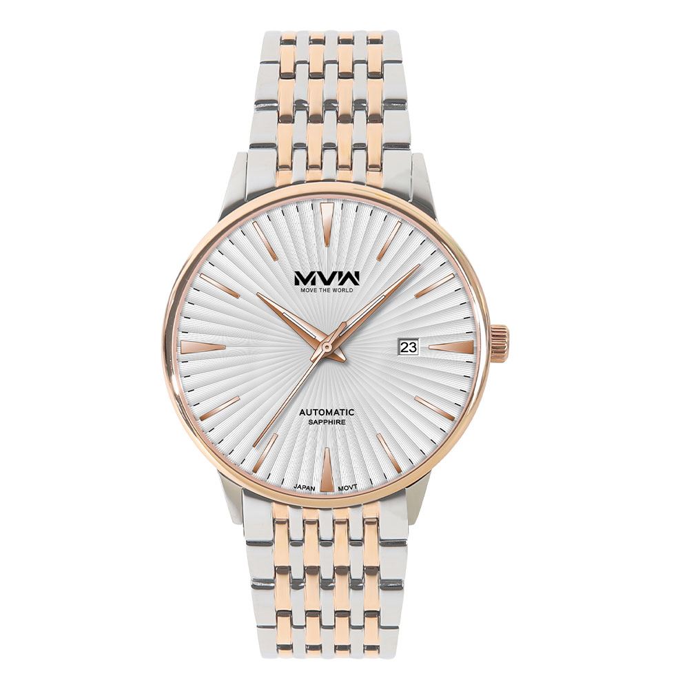 Đồng hồ MVW 42 mm Nam MSA105-01 Màu Bạc