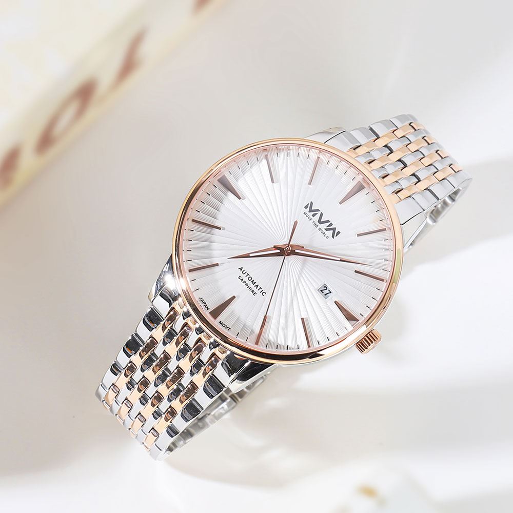 Đồng hồ MVW 42 mm Nam MSA105-01 Màu Bạc
