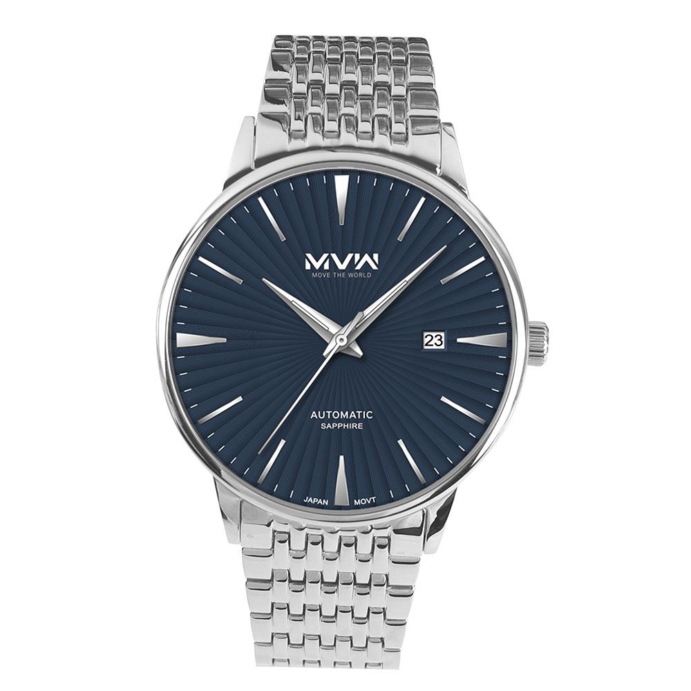 Đồng hồ MVW 42 mm Nam MSA105-03 Màu Bạc