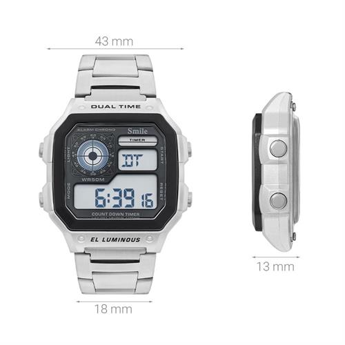 Đồng hồ Smile Kid 43 mm Trẻ em SL226-01 Màu Bạc