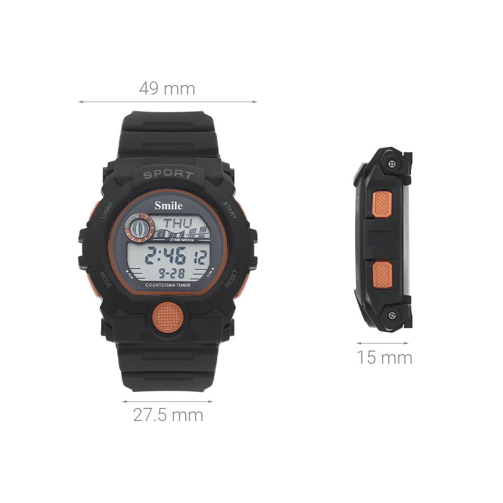 Đồng hồ Smile Kid 49 mm Trẻ em SL243-01 Màu Đen