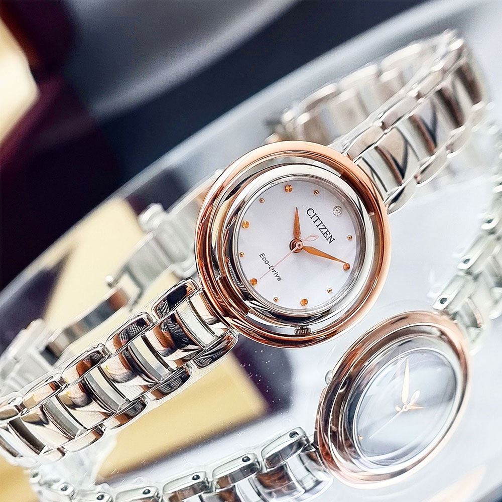 Đồng hồ Citizen 30 mm Nữ EM0668-83A Màu Bạc
