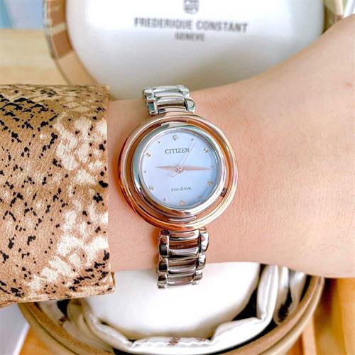 Đồng hồ Citizen 30 mm Nữ EM0668-83A Màu Bạc