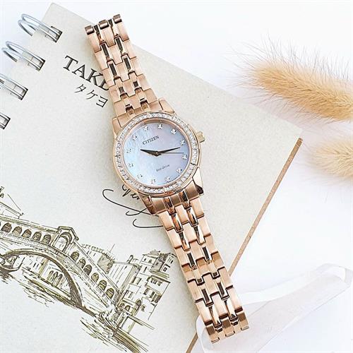 Đồng hồ Citizen 31 mm Nữ EM0773-54D Màu Vàng Hồng