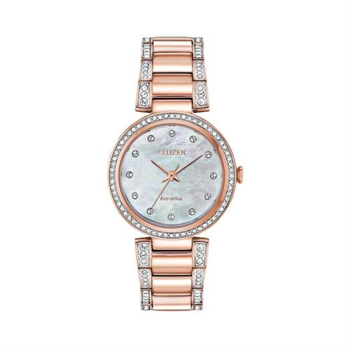 Đồng hồ Citizen 28 mm Nữ EM0843-51D Màu Vàng Hồng