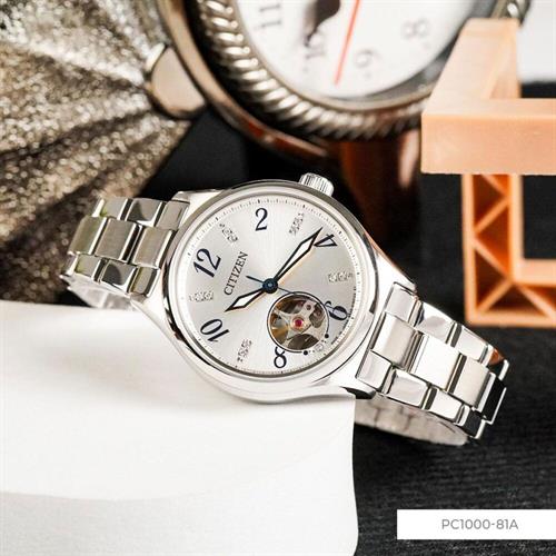 Đồng hồ Citizen 34 mm Nữ PC1000-81A Màu Bạc
