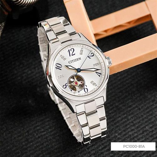 Đồng hồ Citizen 34 mm Nữ PC1000-81A Màu Bạc