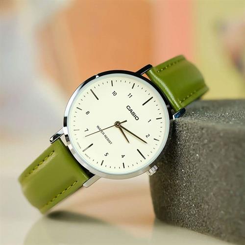 Đồng hồ Casio 34 mm Nữ LTP-VT03L-3BDF Màu Xanh