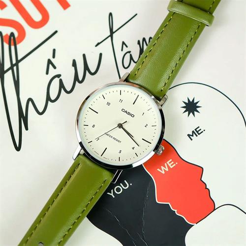 Đồng hồ Casio 34 mm Nữ LTP-VT03L-3BDF Màu Xanh