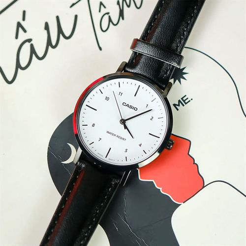 Đồng hồ Casio 34 mm Nữ LTP-VT03BL-7BDF Màu Đen