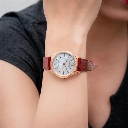 Đồng hồ Citizen 34 mm Nữ EM0419-11D Màu Đỏ