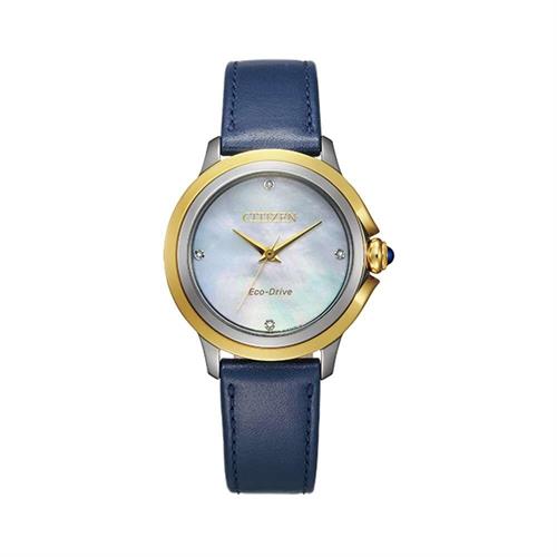 Đồng hồ Citizen 32 mm Nữ EM0794-03Y Màu Xanh