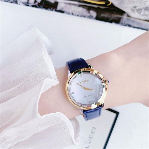 Đồng hồ Citizen 32 mm Nữ EM0794-03Y Màu Xanh