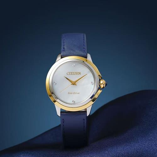 Đồng hồ Citizen 32 mm Nữ EM0794-03Y Màu Xanh