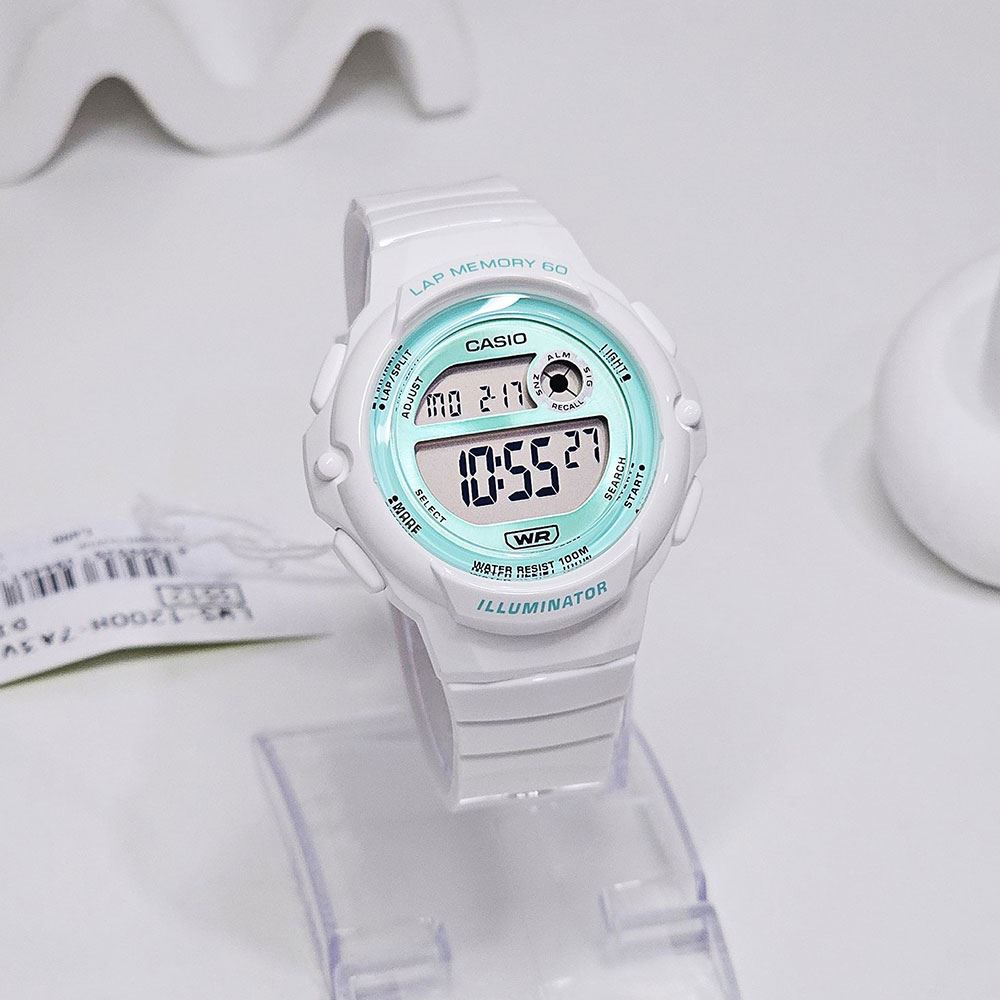 Đồng hồ Casio Timeless 40.5 mm Nữ LWS-1200H-7A3VDF Màu Trắng