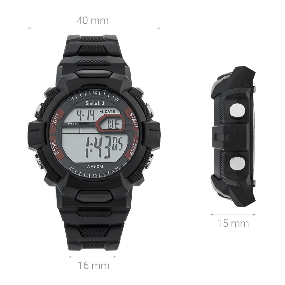 Đồng hồ Smile Kid 40 mm Trẻ em SL257-01 Màu Đen