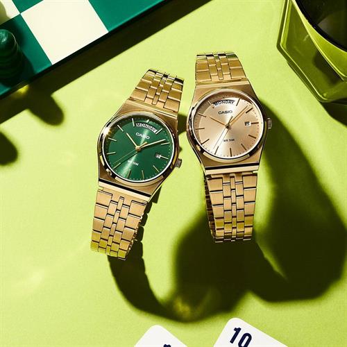 Đồng hồ Casio 35 mm Nam MTP-B146G-3AVDF Màu Vàng