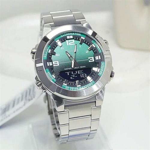 Đồng hồ Casio 44 mm Nam AMW-870DA-3AVDF Màu Bạc