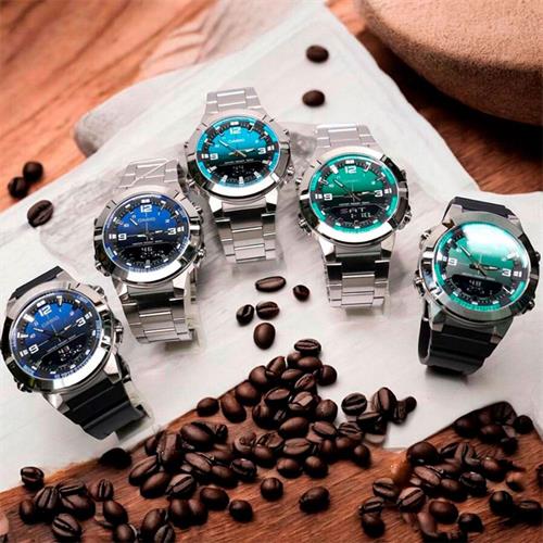 Đồng hồ Casio 44 mm Nam AMW-870DA-3AVDF Màu Bạc