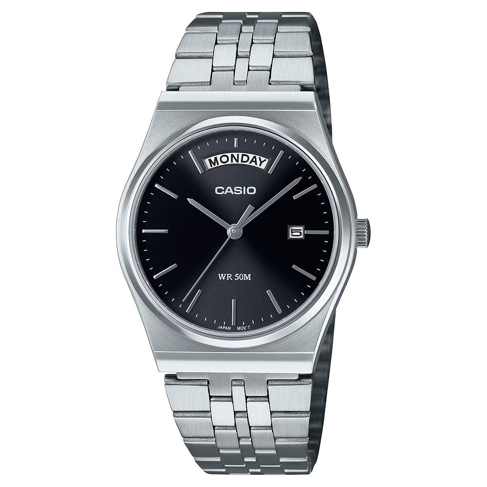 Đồng hồ Casio Timeless 35 mm Nam MTP-B146D-1AVDF Màu Bạc