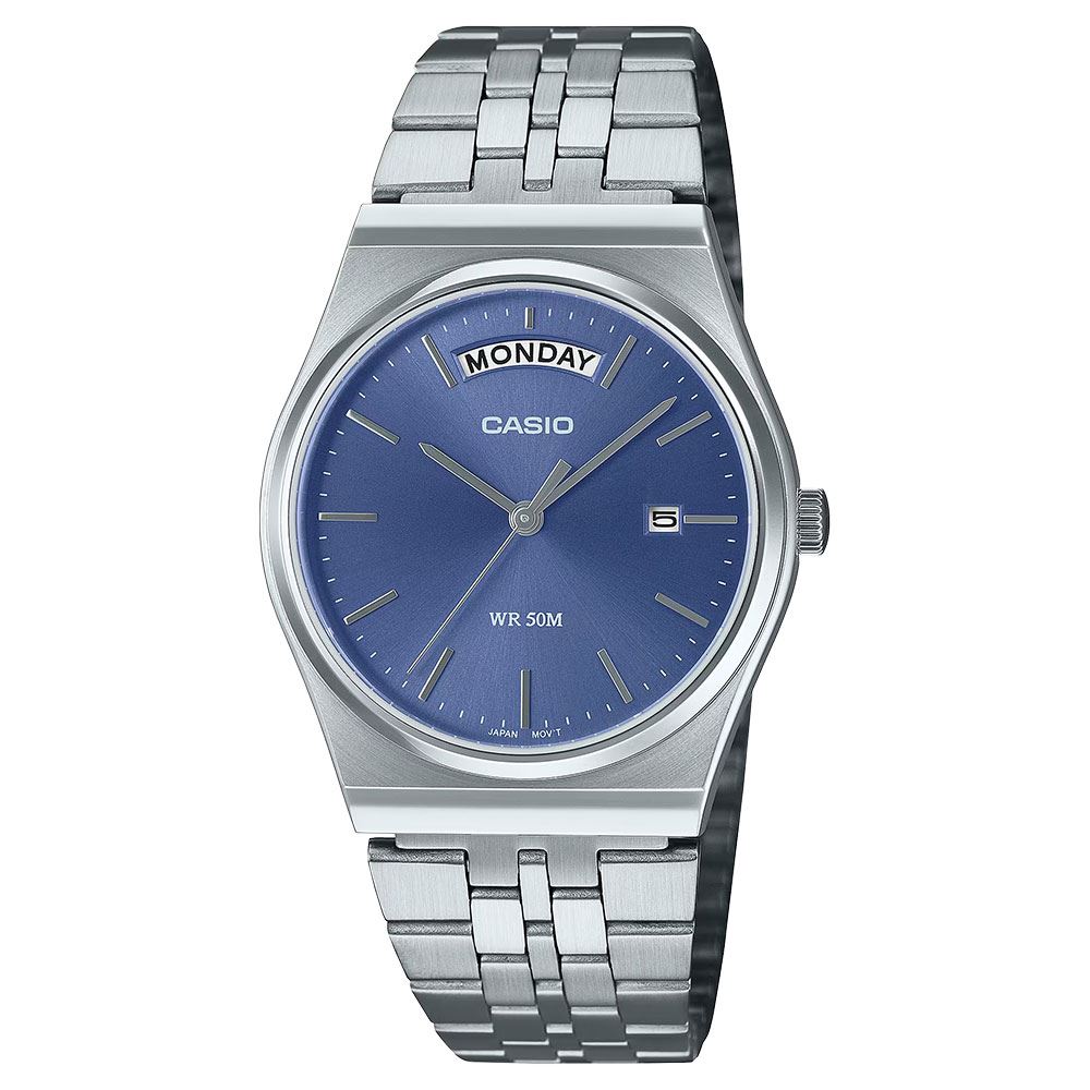 Đồng hồ Casio Timeless 35 mm Nam MTP-B146D-2AVDF Màu Bạc