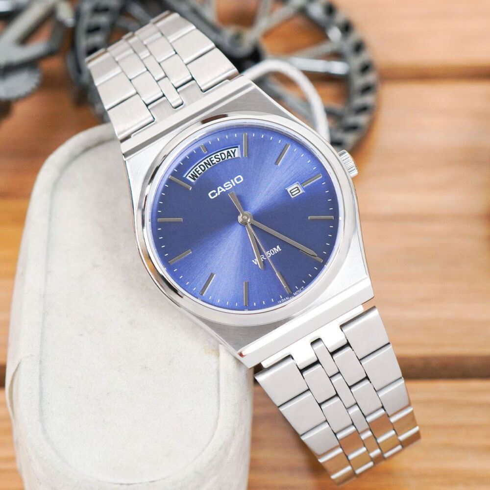 Đồng hồ Casio Timeless 35 mm Nam MTP-B146D-2AVDF Màu Bạc