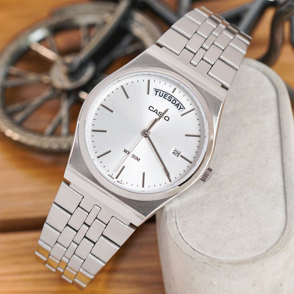 Đồng hồ Casio Timeless 35 mm Nam MTP-B146D-7AVDF Màu Bạc