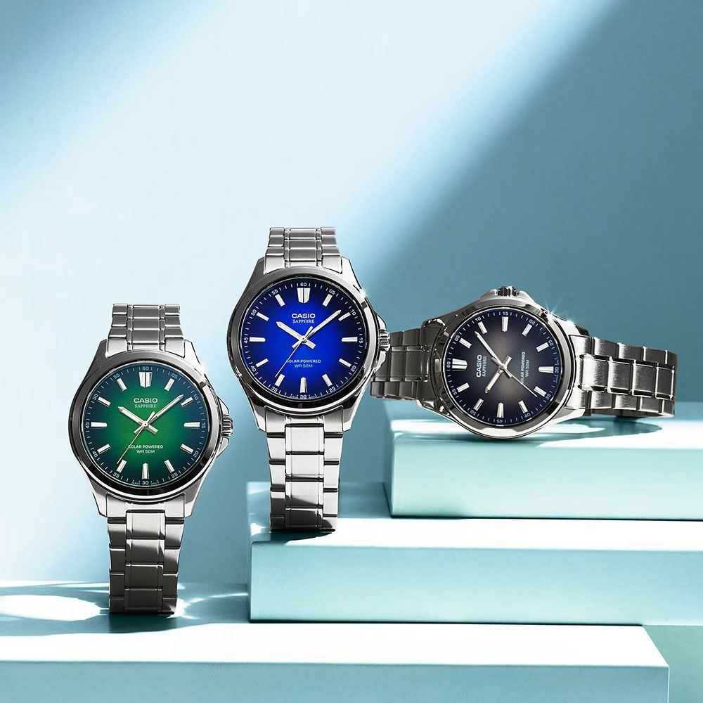 Đồng hồ Casio Timeless 41.7 mm Nam MTS-RS100D-1AVDF Màu Bạc