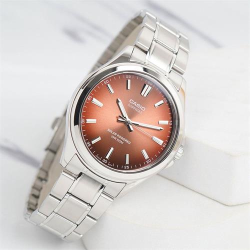 Đồng hồ Casio 41.7 mm Nam MTS-RS100D-5ADF Màu Bạc