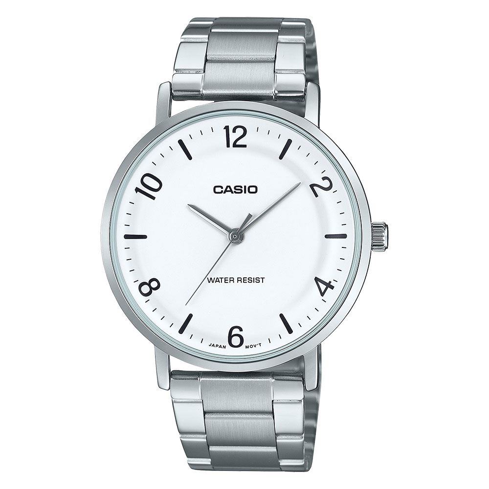 Đồng hồ Casio Timeless 40 mm Nam MTP-VT03D-7BDF Màu Bạc