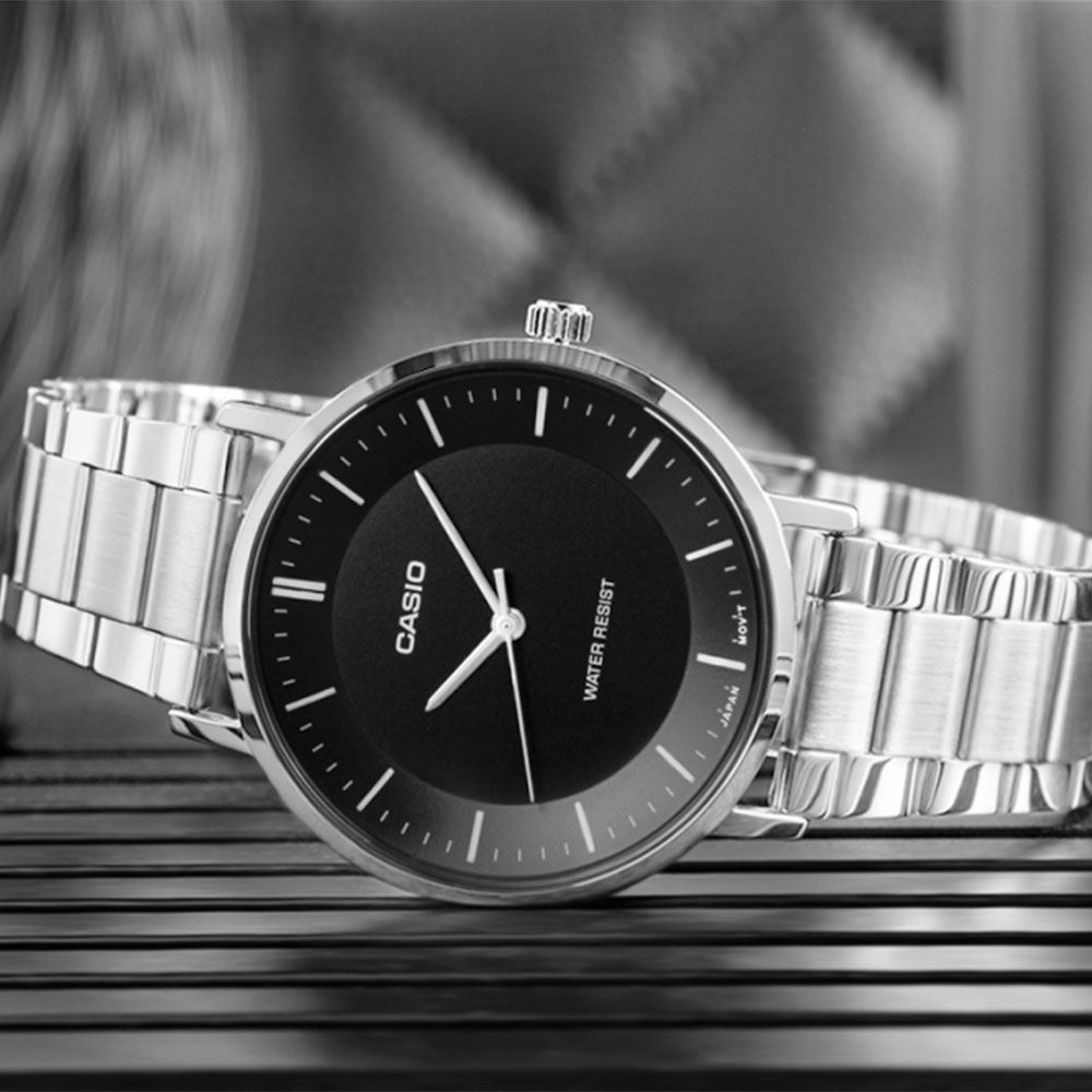 Đồng hồ Casio Timeless 40 mm Nam MTP-VT04D-1EDF Màu Bạc
