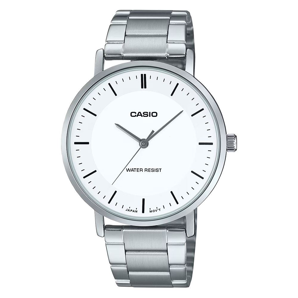 Đồng hồ Casio Timeless 40 mm Nam MTP-VT04D-7EDF Màu Bạc