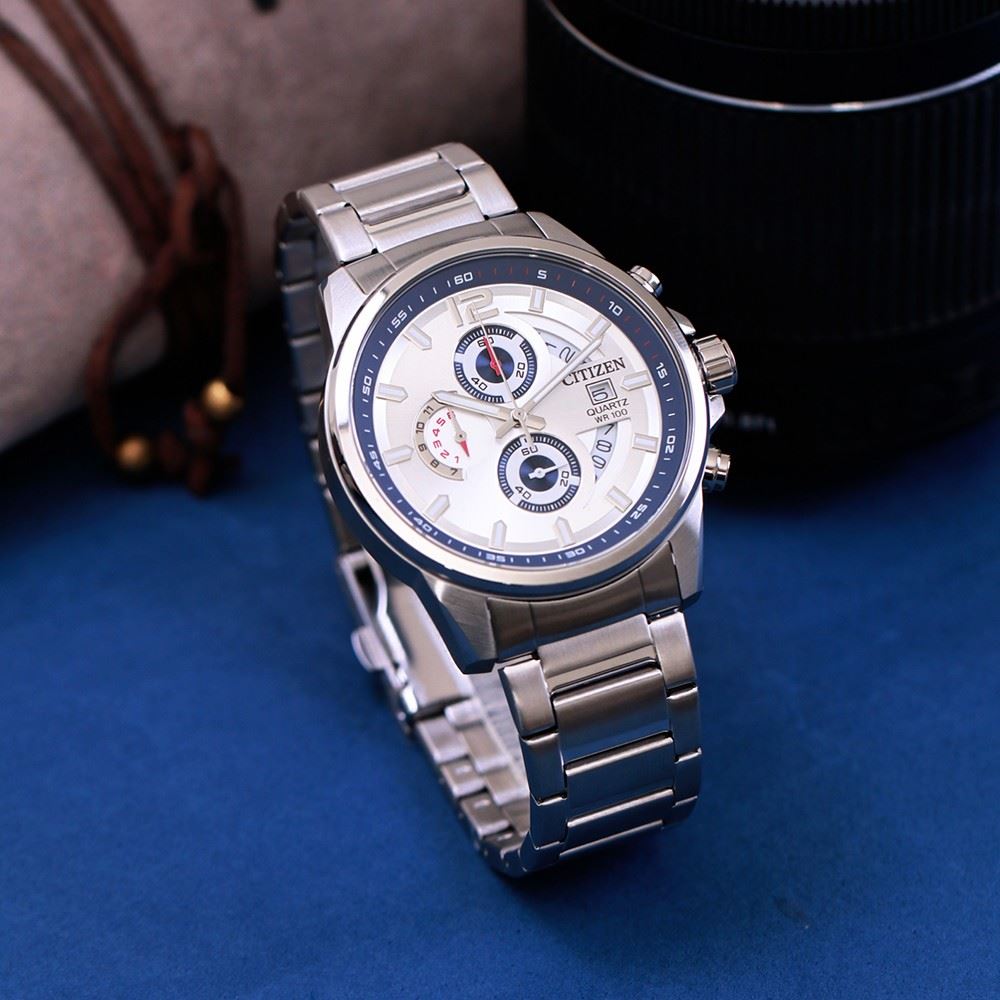 Đồng hồ Citizen 44 mm Nam AN3690-56B Màu Bạc